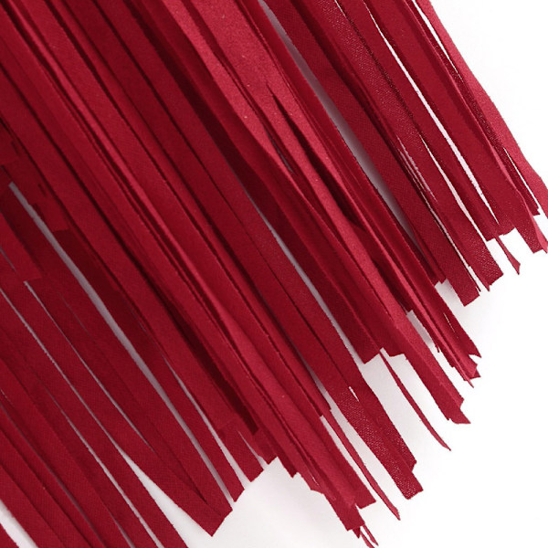 Naisten Rinta-aukkoinen Tank Top 70-luvun Hippi Väärennetty Nahka Rinta-aukkoinen Takki, Disco Raido Tank Takki red XL