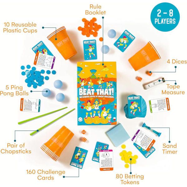 Multiplayer Beat 'em Board Game Kort Legetøj Familie Sjov Kortspil til Fester Basic Edition