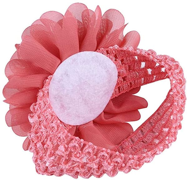 18 stk. Baby Pige Hårbånd Chiffon Blomster Blød Elastik