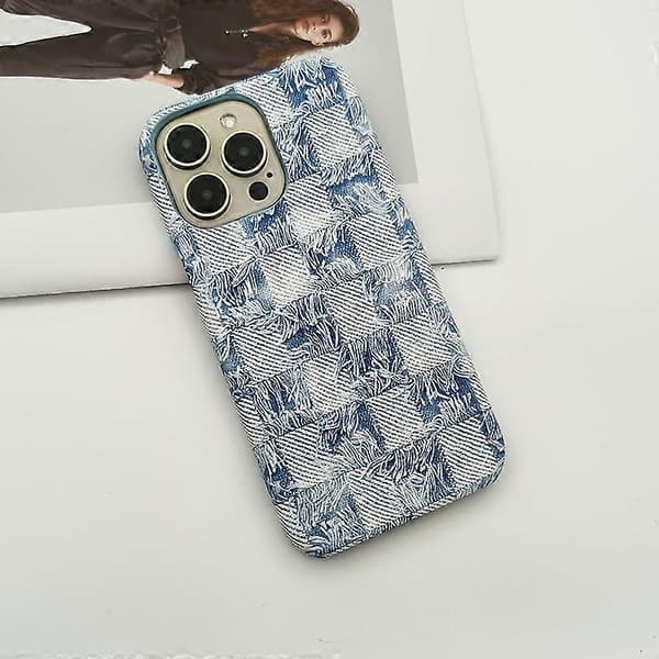 Grossist Telefonfodral Jeans Textur PU+PC Anti-repa Telefonskal för iPhone 13 Pro Max