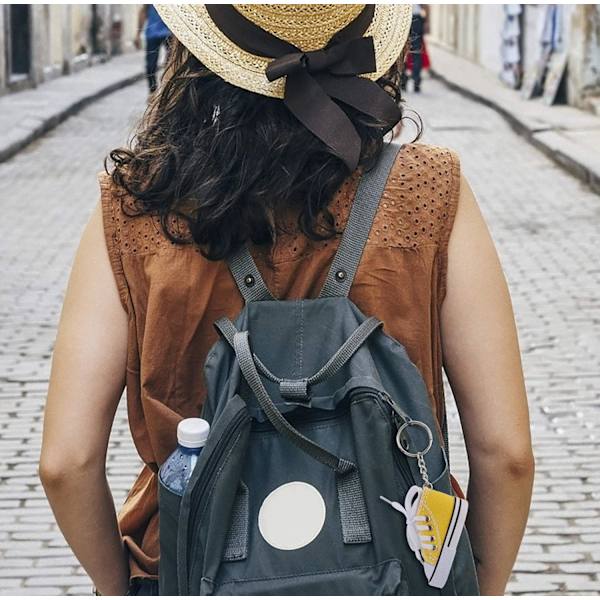 12 nøgleringe, Mini lærred, Sneaker nøglering vedhæng
