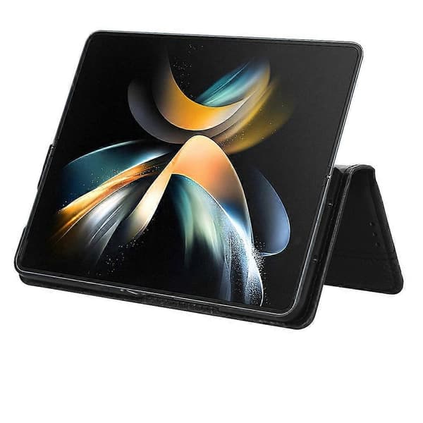 För Samsung Galaxy Z Fold4 5G Magnetspänne Retro Textur Läder Telefonfodral