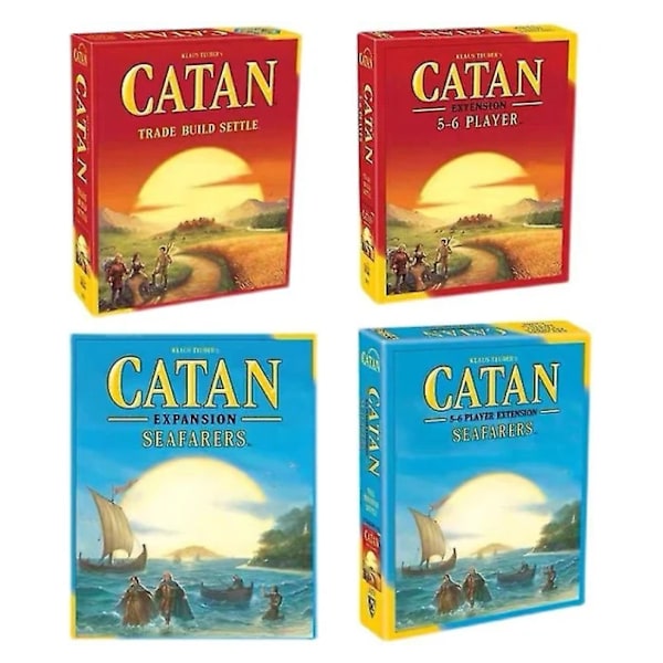 Catan Settlers brädspel engelsk version Avslappnat pusselspel konfrontationsspel lämpligt för fester Marine version basic