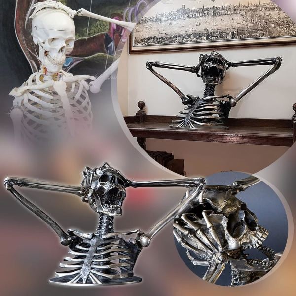 Break The Rules Madness Squelette Buste Sculpture, Breaking All T