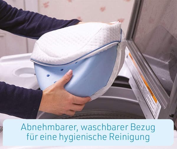 2 benkuddar för sidolägekomfort, knä- och bensupport