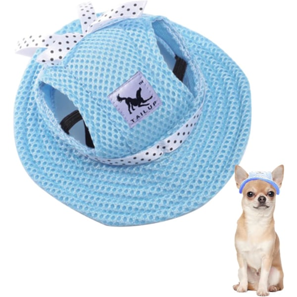Verano mascota sombrero para el sol perro deportes al aire libre protección solar sombrero para el sol perros pequeños cachorros gatos Blue L