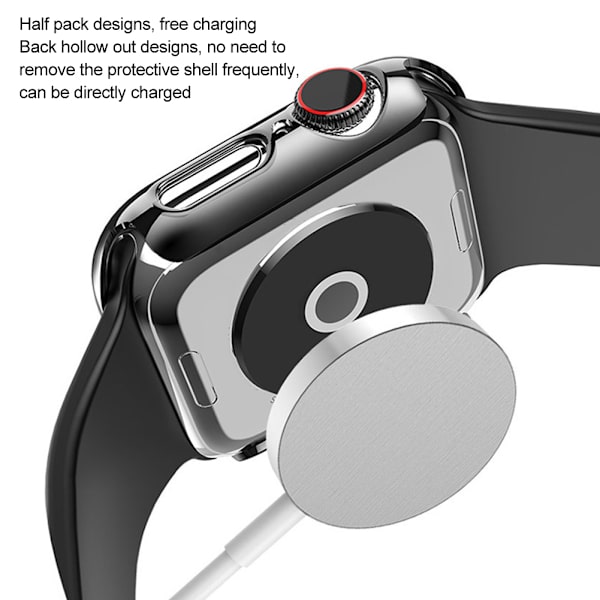 Musta näytönsuojakotelo kellolle, karkaistu lasi kellosuoja, tarvikkeet 42 mm