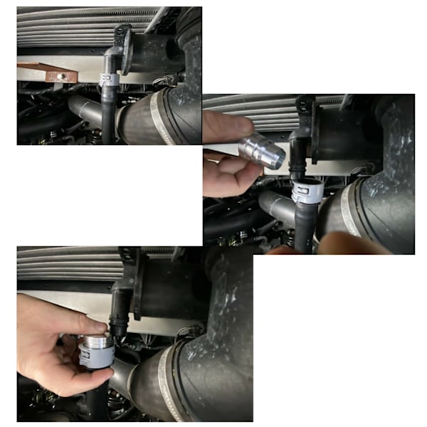 Bil UPR VTA Blow Off Valve Mod Plug Udskiftning til Expedition Ecoboost Motorer 2015‑2021 Sølv