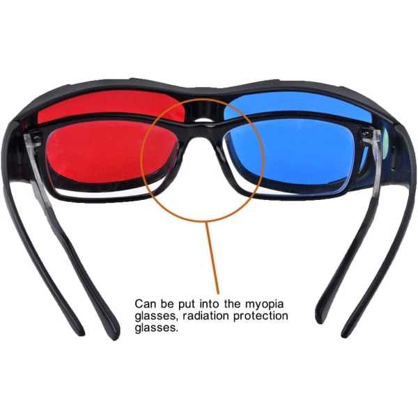 Red-Blue 3D Glasses/Cyan Anaglyph Simple Style 3D Glasses 3D Mov