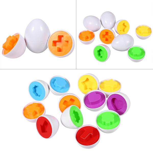 New Creative Baby Kids Cognitive Wise Simulation Eggs Toy Learning Development Educational Toys