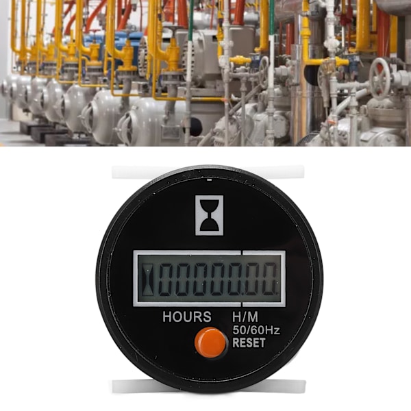 Digital Hour Meter High Precise Mechanical Hourmeter Wide Range Hour Gauge with Reset Button 24‑240V