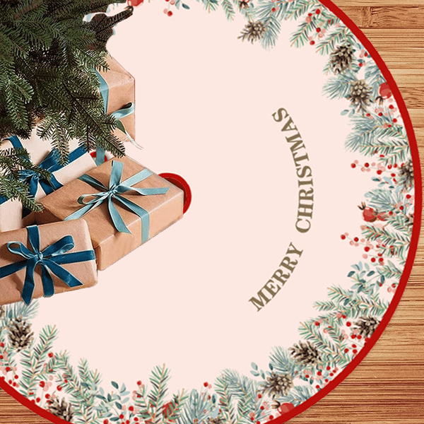 God Jul Julgransmatta, Rustik Heminredning Nyår Semesterfest Bondgårdsdekor