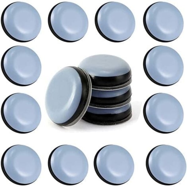 Litzee 24 st Teflon möbelglidare 25 mm (runda) - Möbelglidare