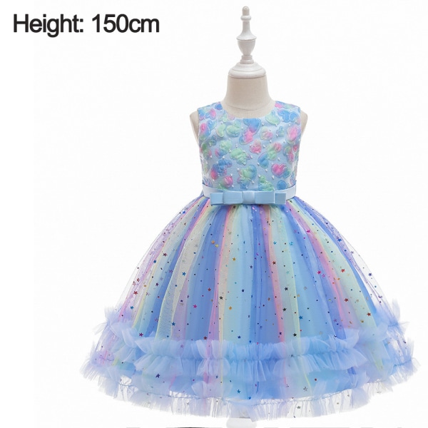 Princess Dress, Toddler Kids Girls Prints Rainbow Sleeveless