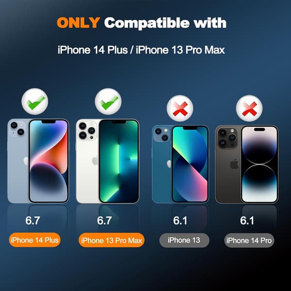 3-Delars Set för iPhone 13 Pro Max Härdat Glas Skärmskydd