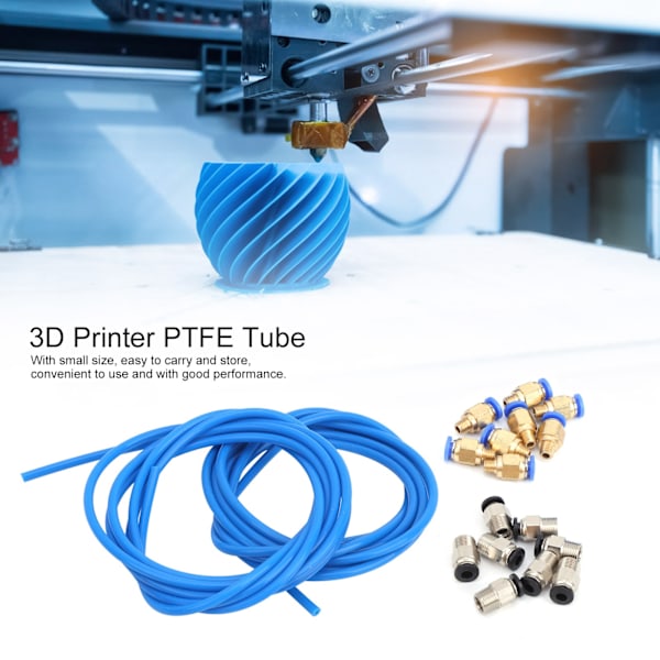 3D-tulostimen tarvikkeet 2 kpl Sininen PTFE-putki 8 kpl M10 8 kpl M6 Pneumatiikka liitin