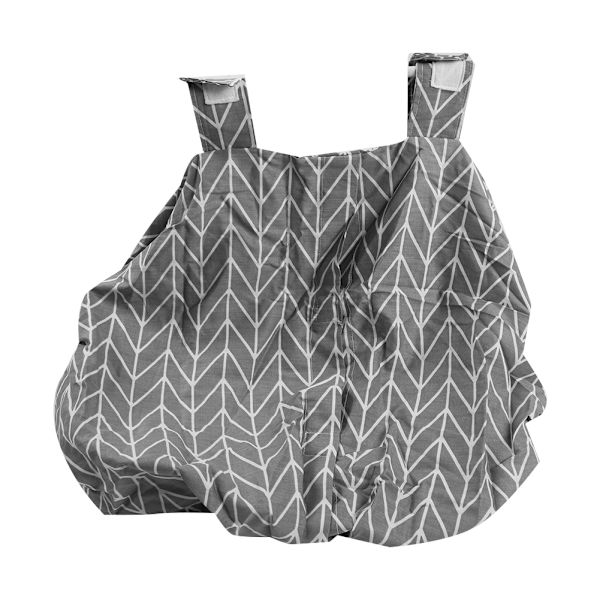 Bomulls Baby Ammehette Deksel Spedbarns Bilsete Vogn Ammehette Sjal Grå Geometri