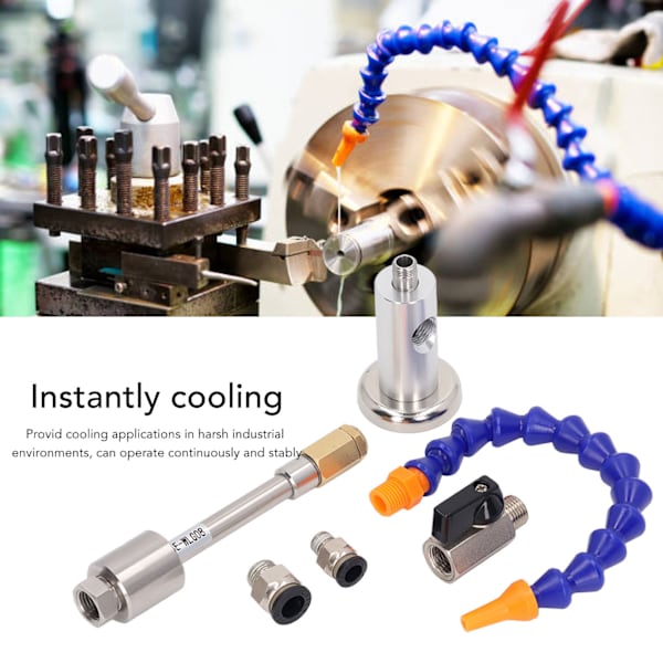 Kylmäilmapuhallin Ammattimainen 7bar 520Btu 28mm Vortex Joustavalla Letkulla Kompressori Tarvikkeet