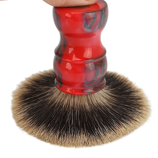 Skäggborste för Män, Bärbar Ergonomisk Mjuk Robust Lätt att Rengöra Skägg Barberborste för Hemmet Frisörsalong