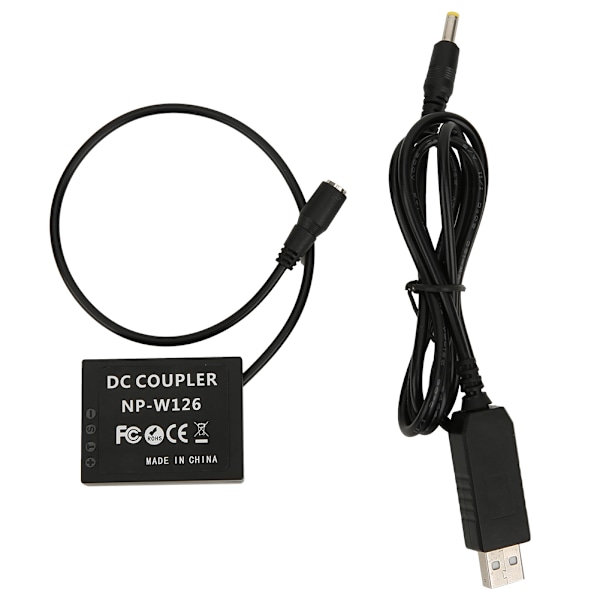 USB-grensesnitt til NP W126 Full Dekoding Dummy Batteriadapter for Fuji X T1 X T2 X T3 X T10 X T20 X T30 X Pro1 X Pro2 X Pro3