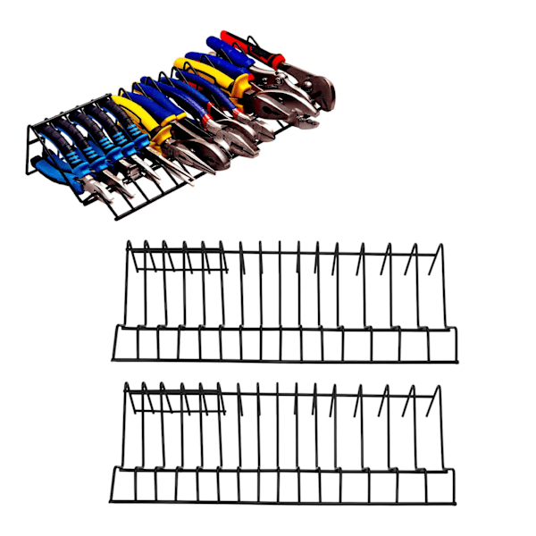 2 stk. Tangorganiser Stativ 15 Slots Tangskærere Organiser Passer til de fleste værktøjskasser Skuffer