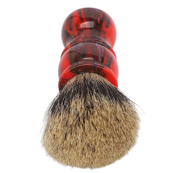 Skäggborste för Män, Bärbar Ergonomisk Mjuk Robust Lätt att Rengöra Skägg Barberborste för Hemmet Frisörsalong