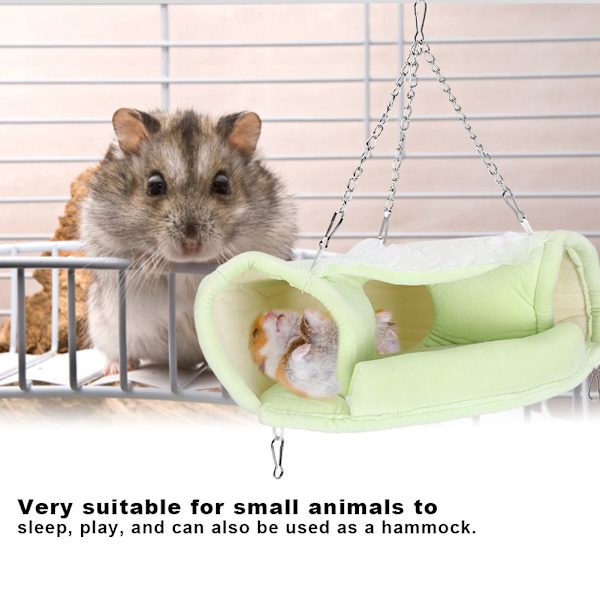 Liten Dyretunnel Vinter Hold Varme Hengekøye Kanal Hengekøye for Sukkersklie HamsterS