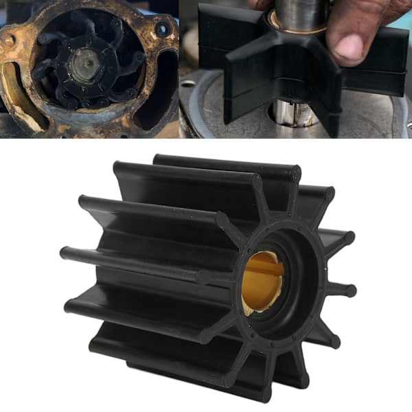Utenbordsmotor Vannpumpe Impeller 12 Blader OD 85,0 mm/3,25 tommer Erstatning for Cummins 3897337 3916852
