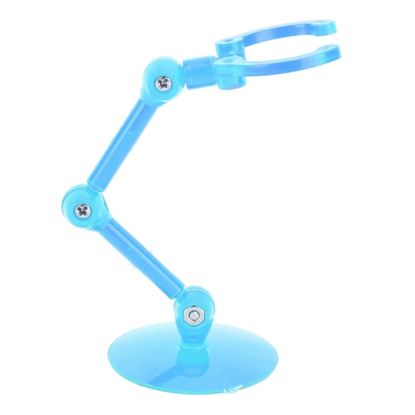 10 st Actionfigur Ställ Plast Actionfigur Displayhållare Mini Docka Modell Stödställ Enkel Montering Transparent Blå