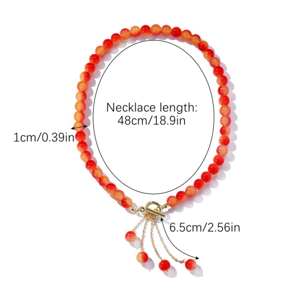 Short Beaded Necklace For Women - Fashion Jewelry with Crystal