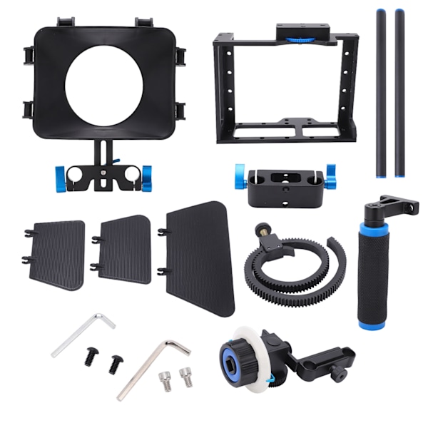 Aluminium DSLR Kamera Videobur Kit Filmmaking System med Follow Focus