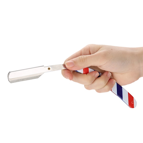 Barberblad Razor i Rustfritt Stål, Salong, Sammenleggbar, Hårklipper, Fargerik
