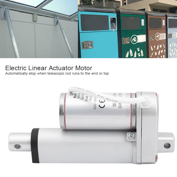 Elektrisk Linjär Aktuatormotor Lyftsystem Putter 100kg Last 50mm Slaglängd 12mm/s DC48V