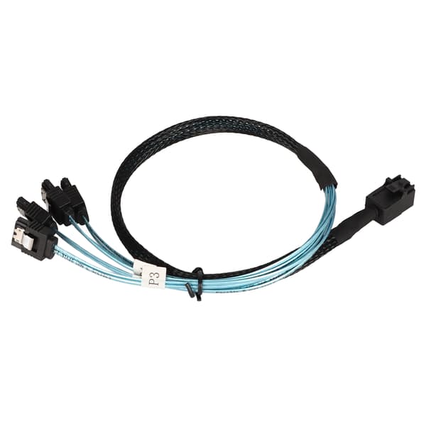 Internt Mini SAS til SATA-kabel, Mini SAS 36Pin SFF-8087 til SATA, Forward Breakout-kabel med høj båndbredde og lav skævhed til 12 Gbps dataoverførsel