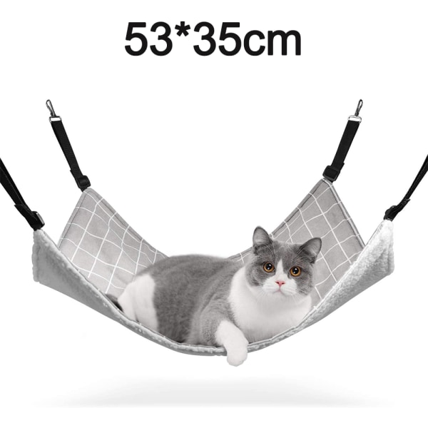 Cat-hengekøye, pustende hengekøye for kjæledyrbur med justerbare stropper