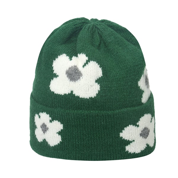 Søte luer for jenter Beanie kvinner Beanie Cap Print  Ull strikket H