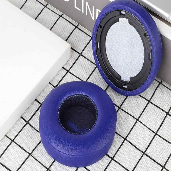 Bluetooth Headset Set Svamp Öronmuffar Bomull Öronmuffar Hörlurstillbehör blue