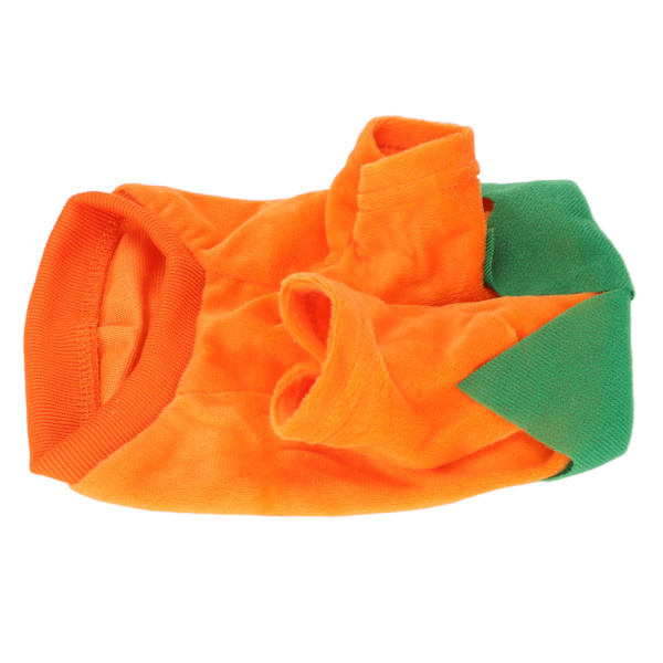 Halloween Hundetrøje Sød Græskar Spøgelser Blød Elastisk Kæledyr Cosplay Tøj til Små og Mellemstore Hunde Katte Orange L