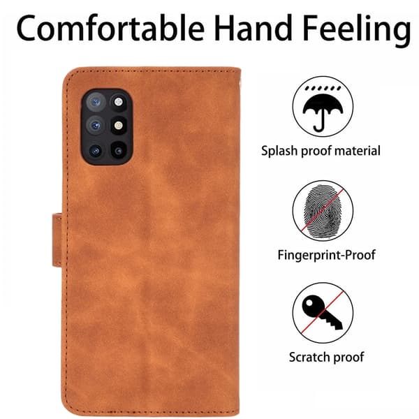 OnePlus 8T / 8T+ - Mat Wallet Case - Brun Brun