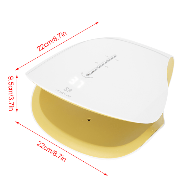 Nyttig 48W UV LED Neglelampe Tørker Neglelakk Gel Polish Tørking Herding Manikyr Verktøy Hvit EU-kontakt