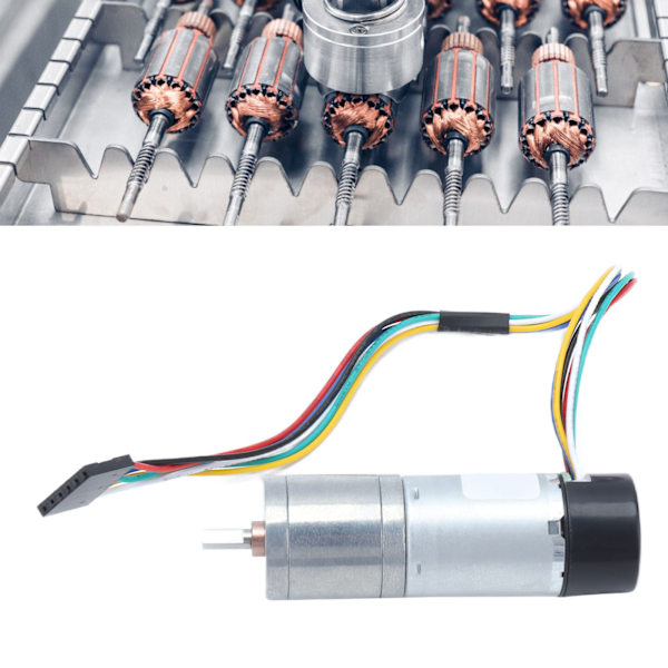 25GA DC Girkasse Motor Sinklegering Robust Slitesterk Støvtett Stabil Hastighetsreduksjonsgirkasse Motor for DIY Motor Robotmodell 170RPM