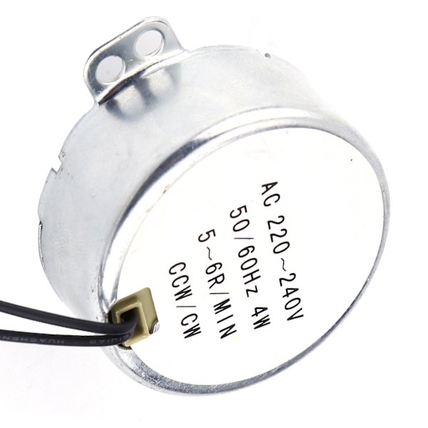 1st AC Synkronmotor Växelmotor 4W CW/CCW (5-6RPM)