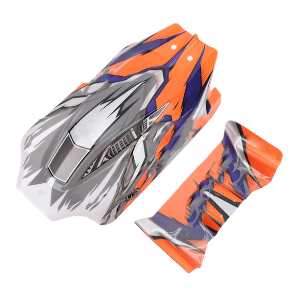 RC Kaross med Spoiler Vinge Plast RC Skal Skydd Fodral Ersättning för WLTOYS 124010 Reservdelar