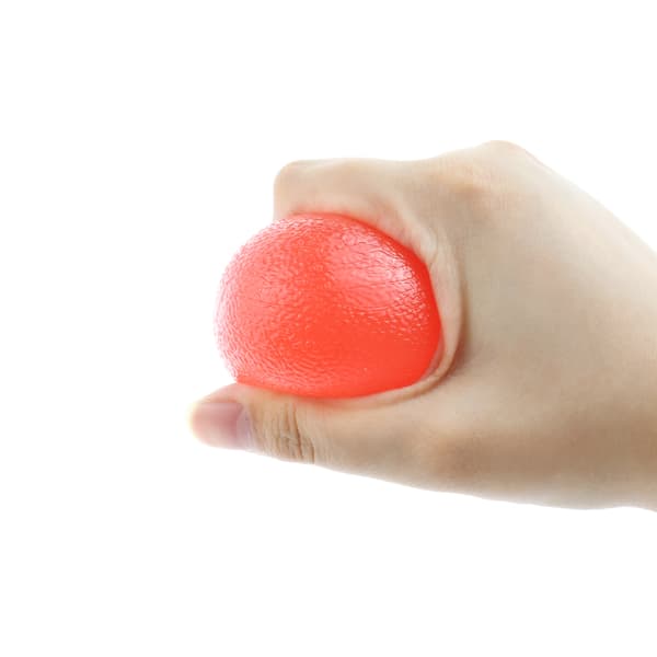 Eggformet gripball for håndterapi, silikonmassasjeterapi gripball for håndleddsfingerstyrkeøvelse stresslindring, fast terapiball