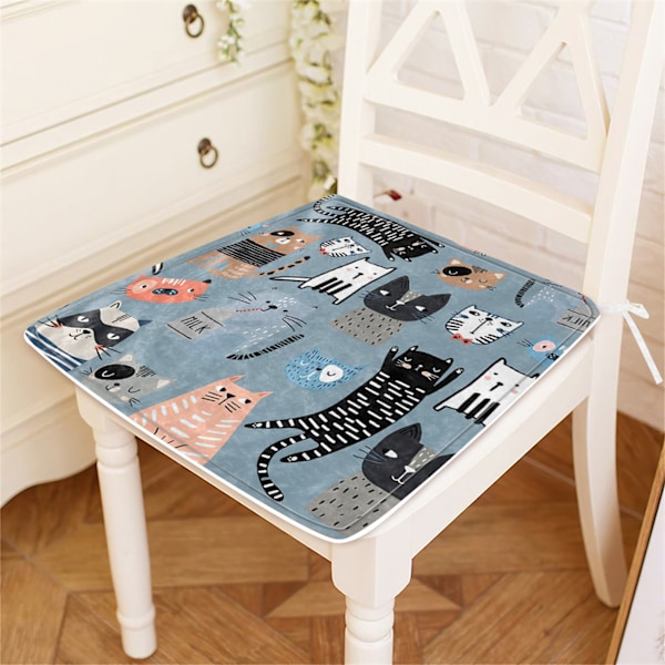 Stolsdyna Flanell Mjuk Bekväm Varm Praktisk Lindrar Trötthet Sittdyna för Män Kvinnor Barn 40x40cm/15.7x15.7in