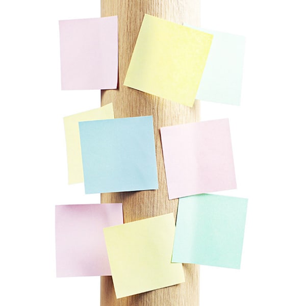 1 Förpackning 100 Ark Självhäftande Post-it-lappar Papperssida Markörer Memo Index Påminnelseflikar för Hem- och Kontorsbruk 76x50mm Vanlig Typ 4 Färger