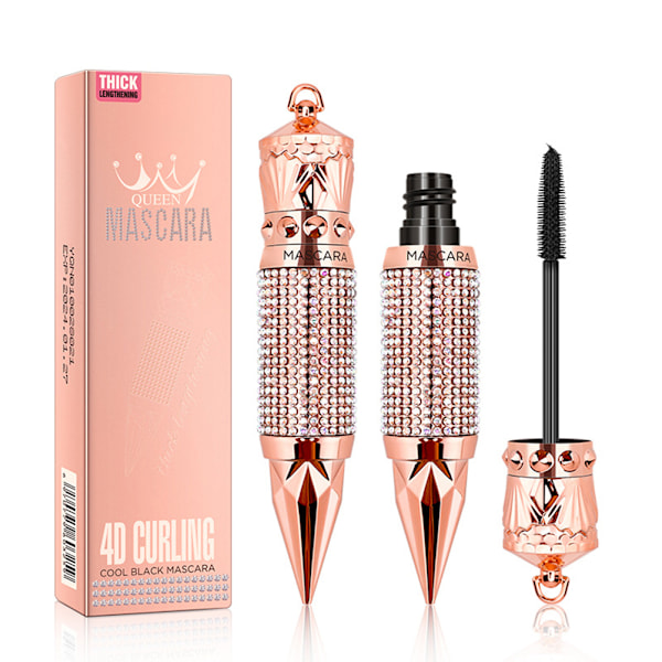 Revolutionerande Lash Transformer, Elastisk Förlängningsformula Mascara, Superlång Mascara med Mjuk Borste för Enkel Applicering och Borttagning, Främjar