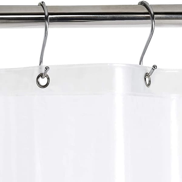 Duschdraperifoder, Microban-infuserad polyester med TPU-beläggning för hållbarhet, luktfri, giftfri och miljövänlig, snabbtorkande, maskintvättbar