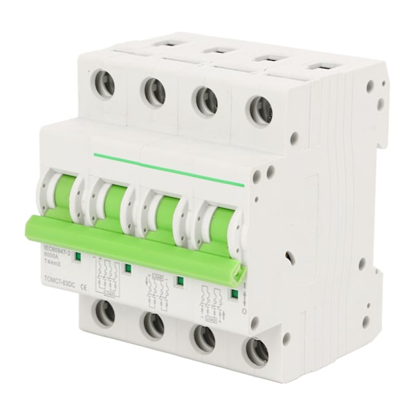 4P Solcell-säkring för PV-kretsar Säkerhetsskydd Tillförlitlig Stabil MCB Miniatyrkretsbrytare 1000V 16A