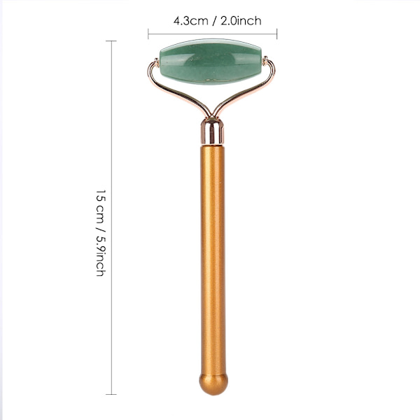 Naturlig Jade Ansiktsrulle Ansikte Kropp Massage Skönhet Anti-Åldrande Gua Sha Massager Ametist